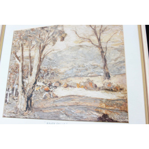 Vintage Australian Aboriginal Bark Painting - Authentic Artwork from the Australian Indigenous Culture