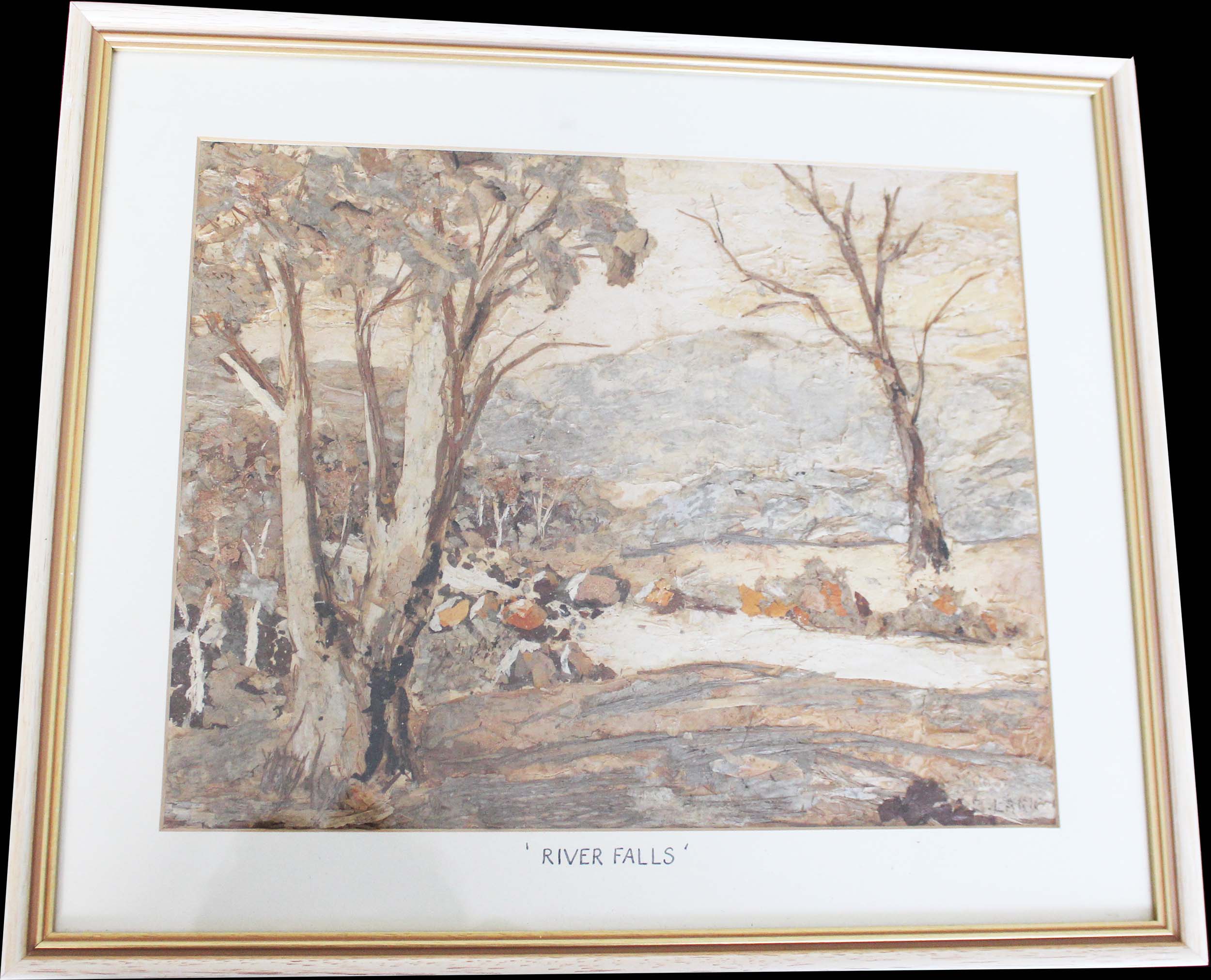 Vintage Australian Aboriginal Bark Painting - Authentic Artwork from the Australian Indigenous Culture