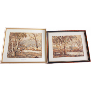 Vintage Australian Aboriginal Bark Painting - Authentic Artwork from the Australian Indigenous Culture