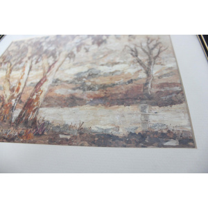 Vintage Australian Aboriginal Bark Painting - Authentic Artwork from the Australian Indigenous Culture