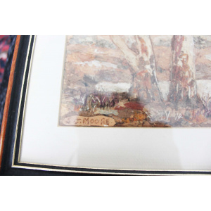 Vintage Australian Aboriginal Bark Painting - Authentic Artwork from the Australian Indigenous Culture