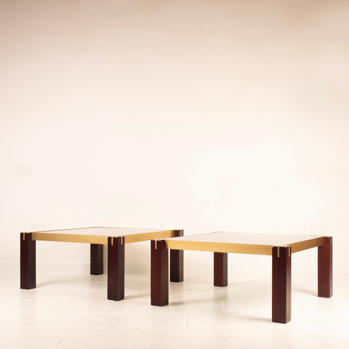 Pair of "Faraone" tables by Renato Polidori for Skippe