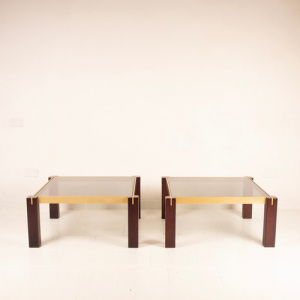 Pair of "Faraone" tables by Renato Polidori for Skippe