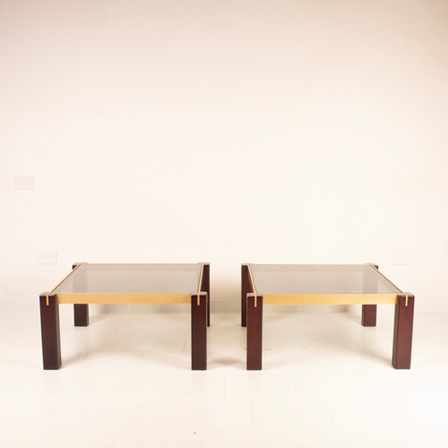 Pair of "Faraone" tables by Renato Polidori for Skippe