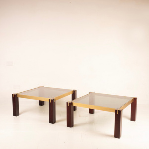 Pair of "Faraone" tables by Renato Polidori for Skippe