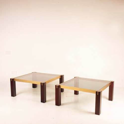 Pair of "Faraone" tables by Renato Polidori for Skippe