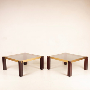 Pair of "Faraone" tables by Renato Polidori for Skippe