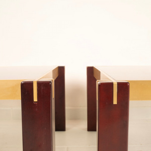 Pair of "Faraone" tables by Renato Polidori for Skippe