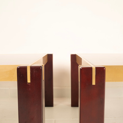 Pair of "Faraone" tables by Renato Polidori for Skippe