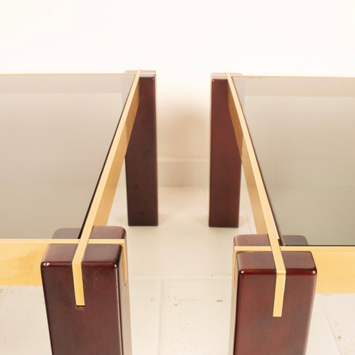 Pair of "Faraone" tables by Renato Polidori for Skippe