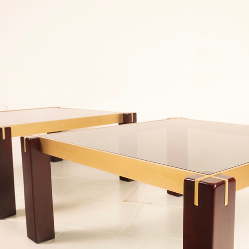 Pair of "Faraone" tables by Renato Polidori for Skippe