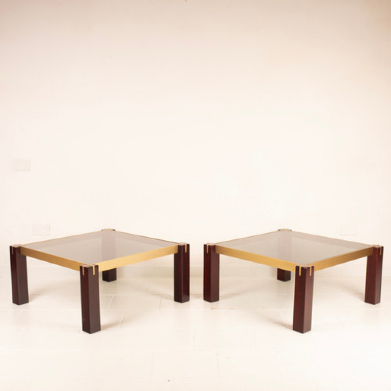 Pair of "Faraone" tables by Renato Polidori for Skippe