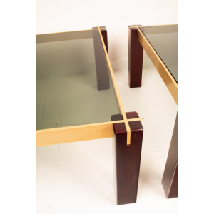 Pair of "Faraone" tables by Renato Polidori for Skippe