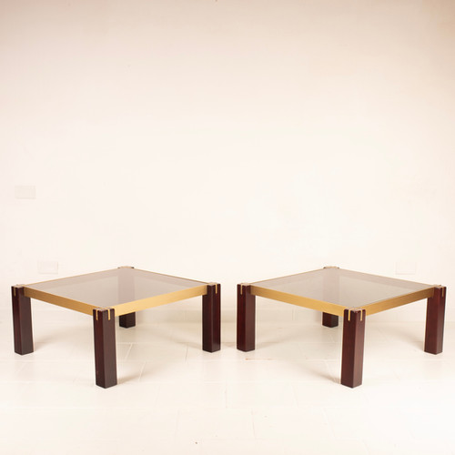 Pair of "Faraone" tables by Renato Polidori for Skippe