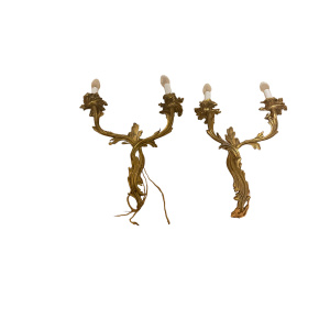 Pair of French Gilt wall Sconces
