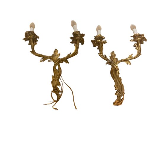 Pair of French Gilt wall Sconces