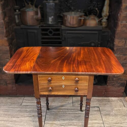 Georgian mahogany baby Pembroke table circa 1800