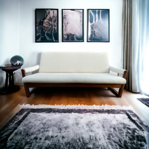 Midcentury Guy Rogers Virginia Teak Sofa