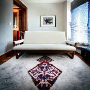 Midcentury Guy Rogers Virginia Teak Sofa
