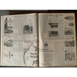 A bound copy of The Times newspaper July - September 1956. Genuine original 1956