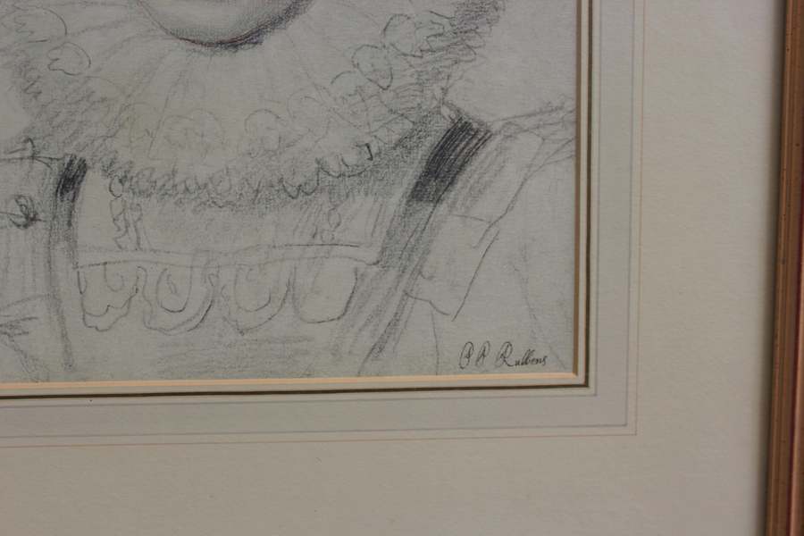 After Peter Paul Rubens Print Of Rubens’s Daughter Clara Serena