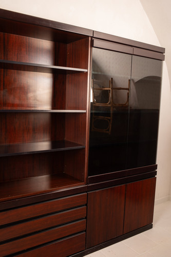 "Programma S11" bookcase by Angelo Mangiarotti for Sorgente dei Mobili