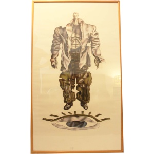 Large Pop surrealist fanstay portrait