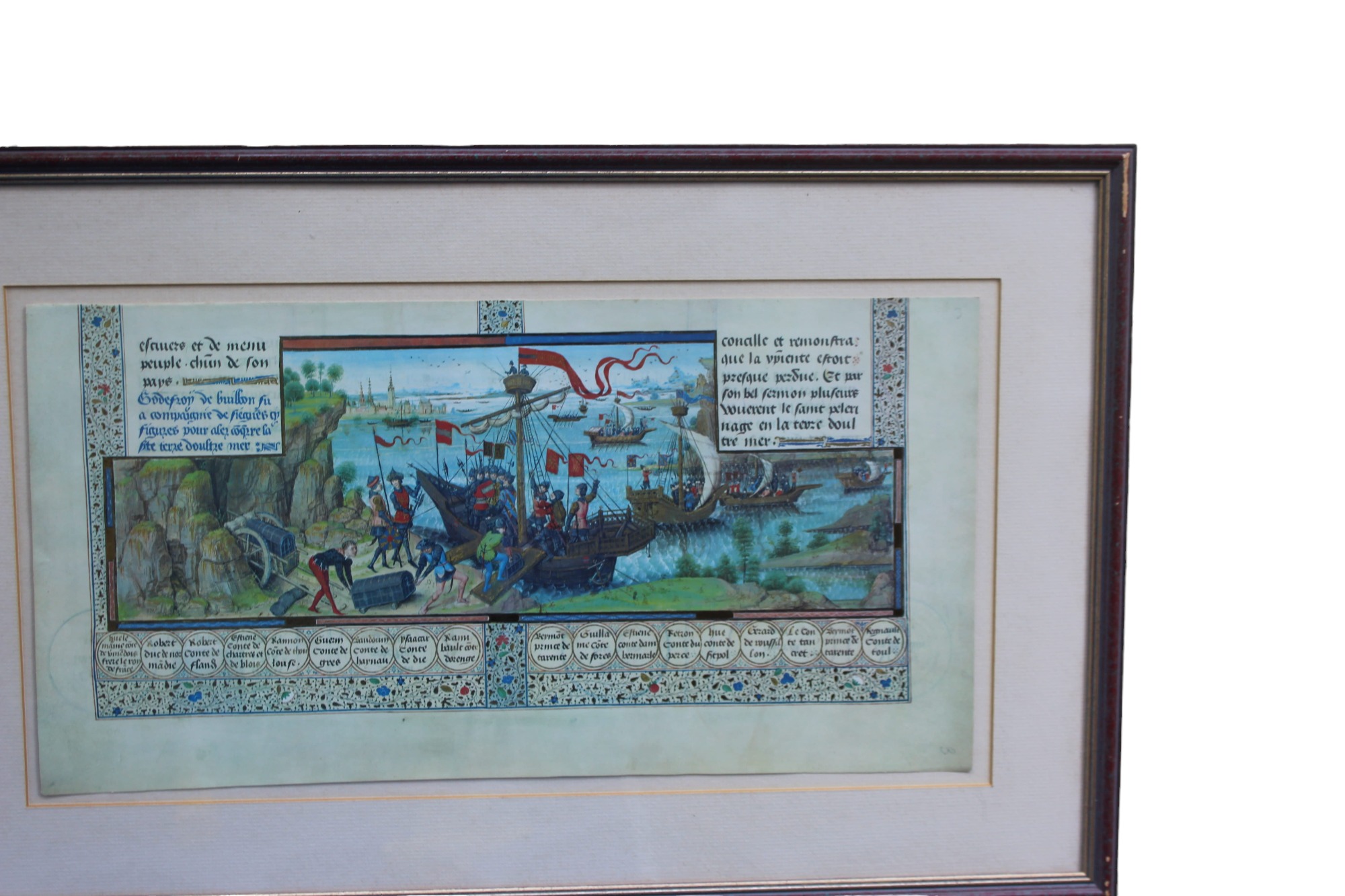 Vintage Medieval Print 1st Crusade