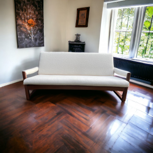 Midcentury Guy Rogers Virginia Teak Sofa