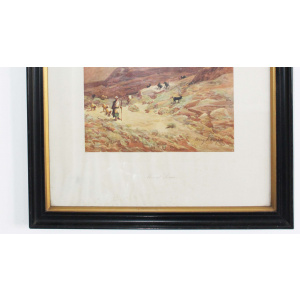 Pair of Antique Prints of Palestine and Mount Mount Sinai