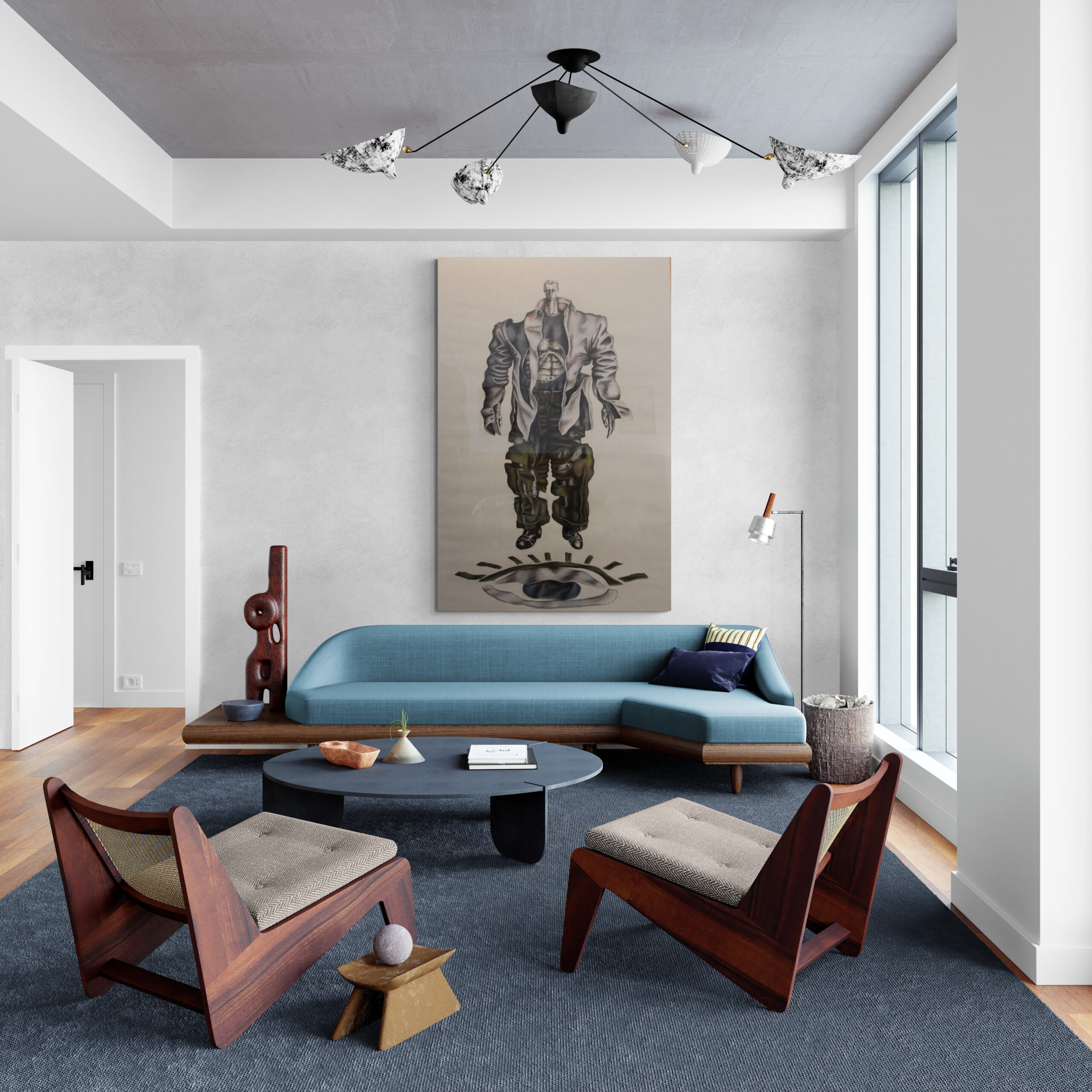 Large Pop surrealist fanstay portrait