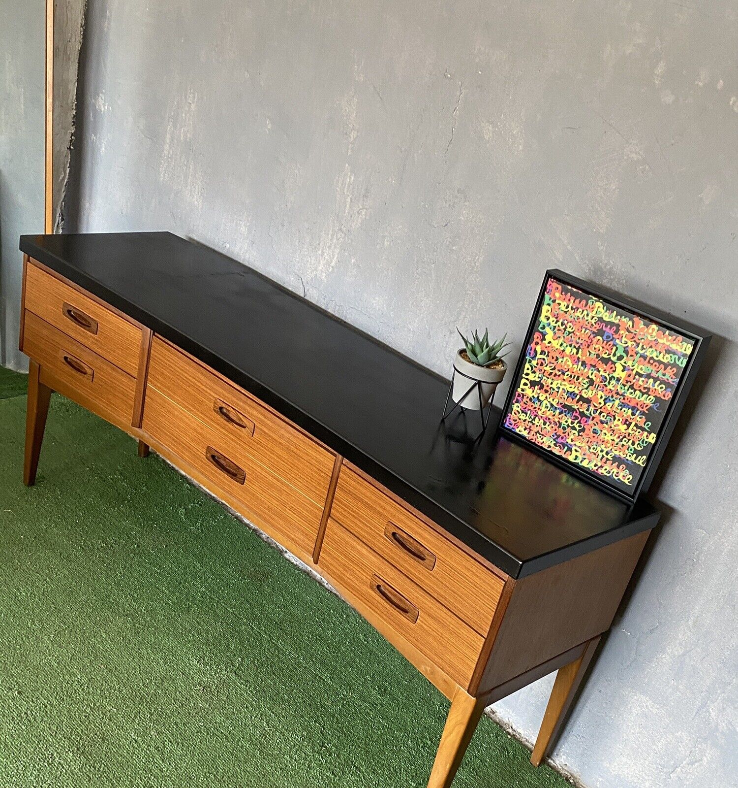 Mid Century Teak Sideboard by Europa furniture