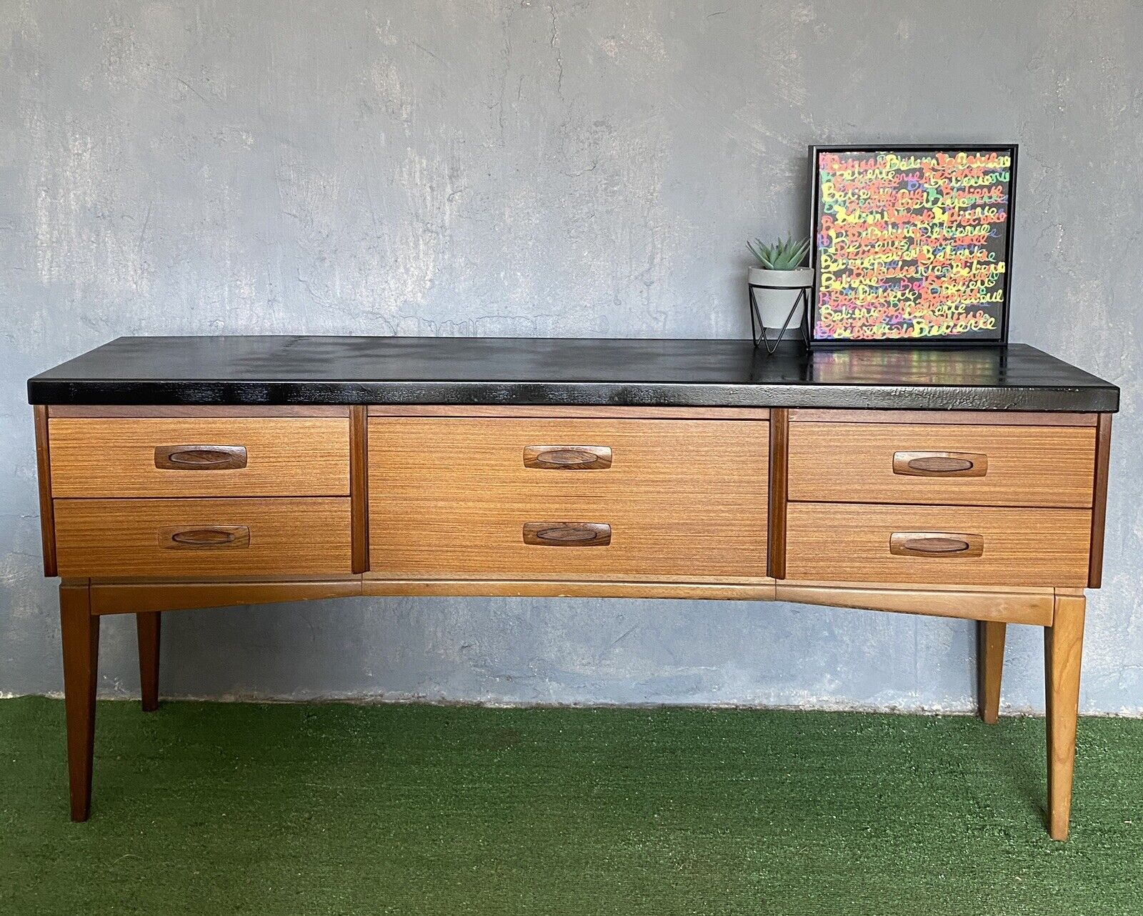 Mid Century Teak Sideboard by Europa furniture