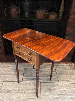 Georgian mahogany baby Pembroke table circa 1800