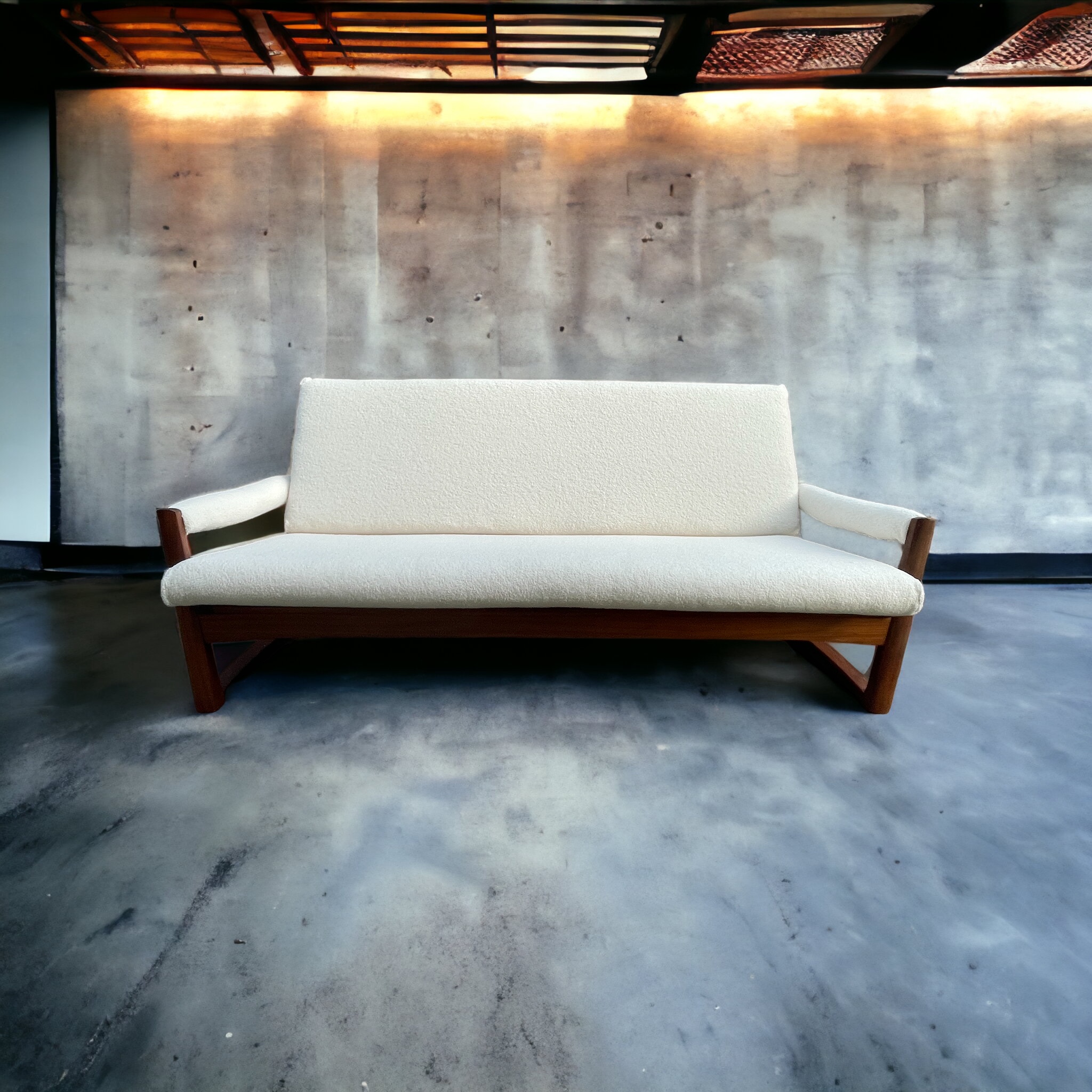 Midcentury Guy Rogers Virginia Teak Sofa