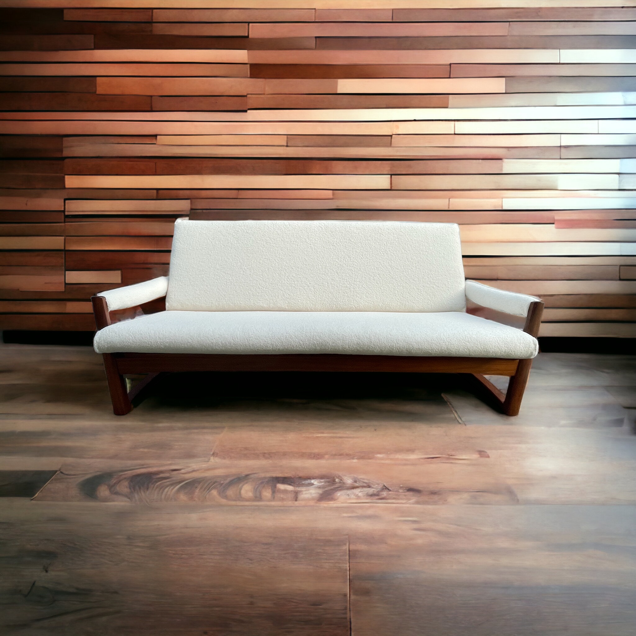 Midcentury Guy Rogers Virginia Teak Sofa