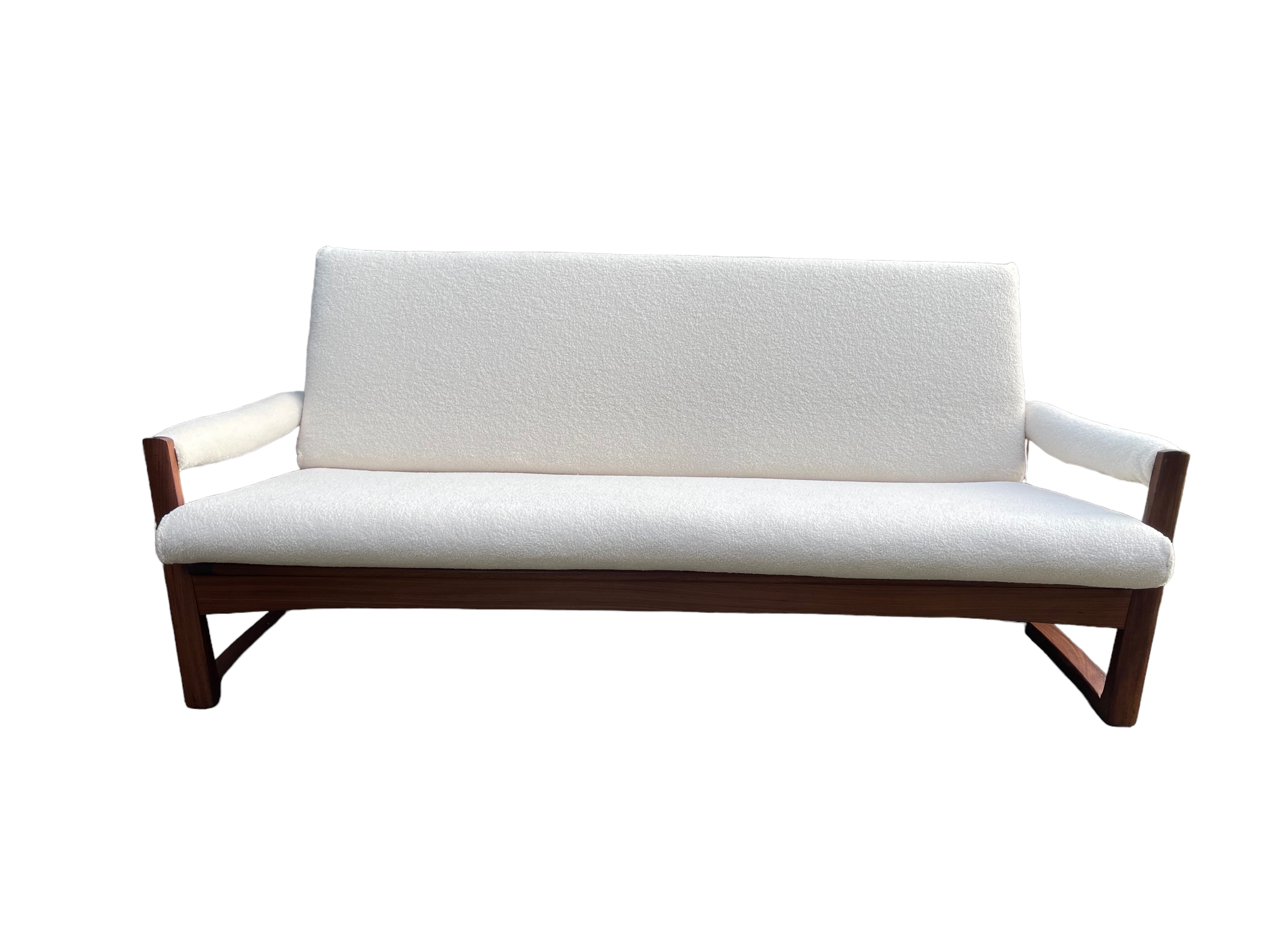 Midcentury Guy Rogers Virginia Teak Sofa