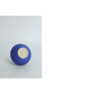 Mid-Century Scandinavian Modern Collectible Small Cobalt Stoneware Vase by Gunnar Borg for Höganäs Keramik, 1960s