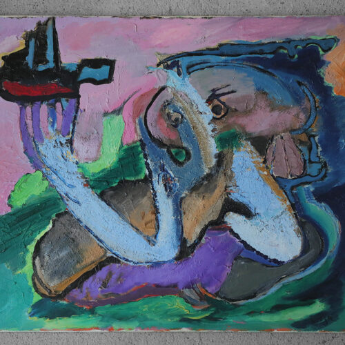 Lennart Lilja, Composition, 1950s, Oil on Canvas