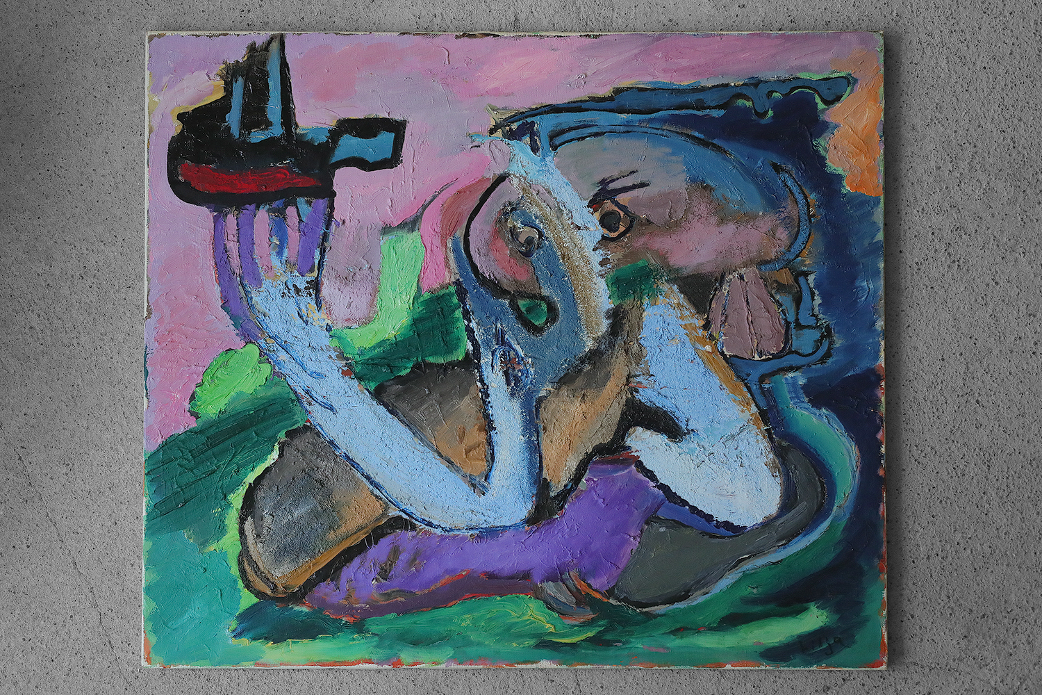 Lennart Lilja, Composition, 1950s, Oil on Canvas