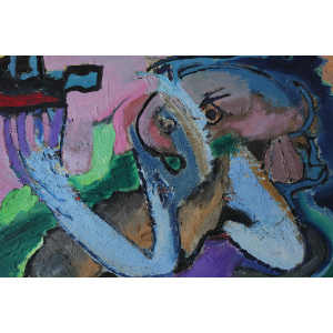 Lennart Lilja, Composition, 1950s, Oil on Canvas
