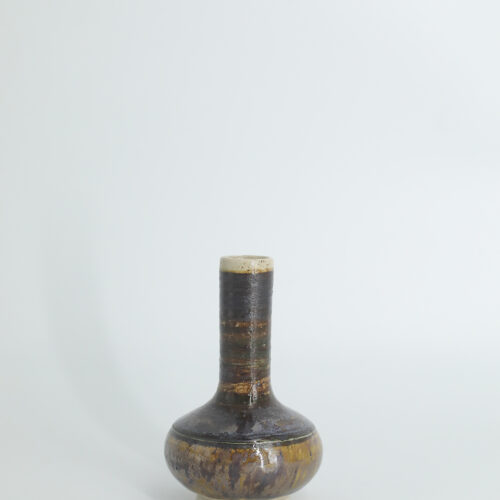 Mid-Century Scandinavian Modern Collectible Small Stoneware Vase No. 13 by Gunnar Borg for Höganäs Keramik, 1960s