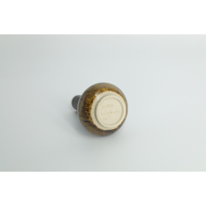 Mid-Century Scandinavian Modern Collectible Small Stoneware Vase No. 13 by Gunnar Borg for Höganäs Keramik, 1960s