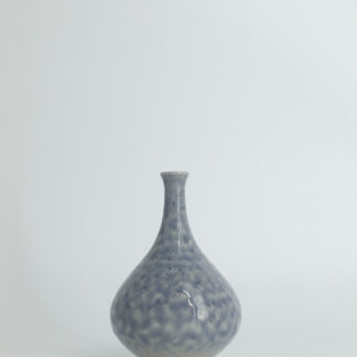 Mid-Century Scandinavian Modern Collectible Small Azure Stoneware Vase by Gunnar Borg for Höganäs Keramik, 1960s