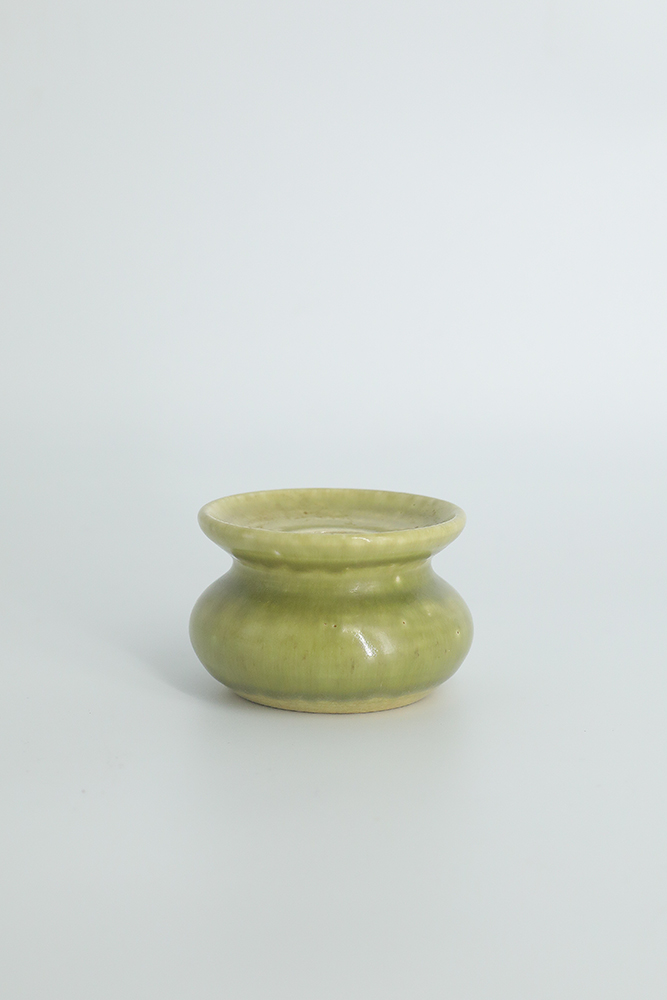 Mid-Century Scandinavian Modern Collectible Small Stoneware Candleholder from Gunnars Keramik Höganäs, 1960s