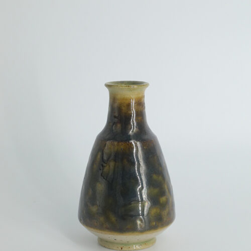 Mid-Century Scandinavian Modern Collectible Small Stoneware Vase No. 10 by Gunnar Borg for Höganäs Keramik, 1960s