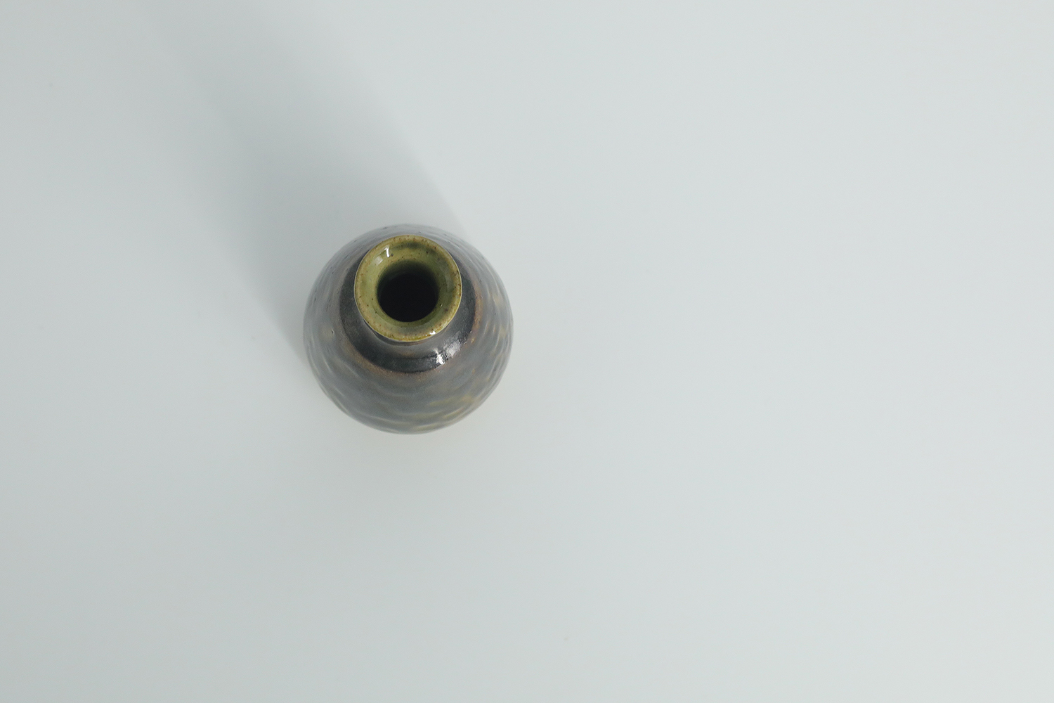 Mid-Century Scandinavian Modern Collectible Small Stoneware Vase No. 10 by Gunnar Borg for Höganäs Keramik, 1960s