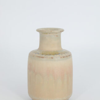 Small Mid-Century Scandinavian Modern Collectible Sand Stoneware Vase by Gunnar Borg for Höganäs Keramik, 1960s