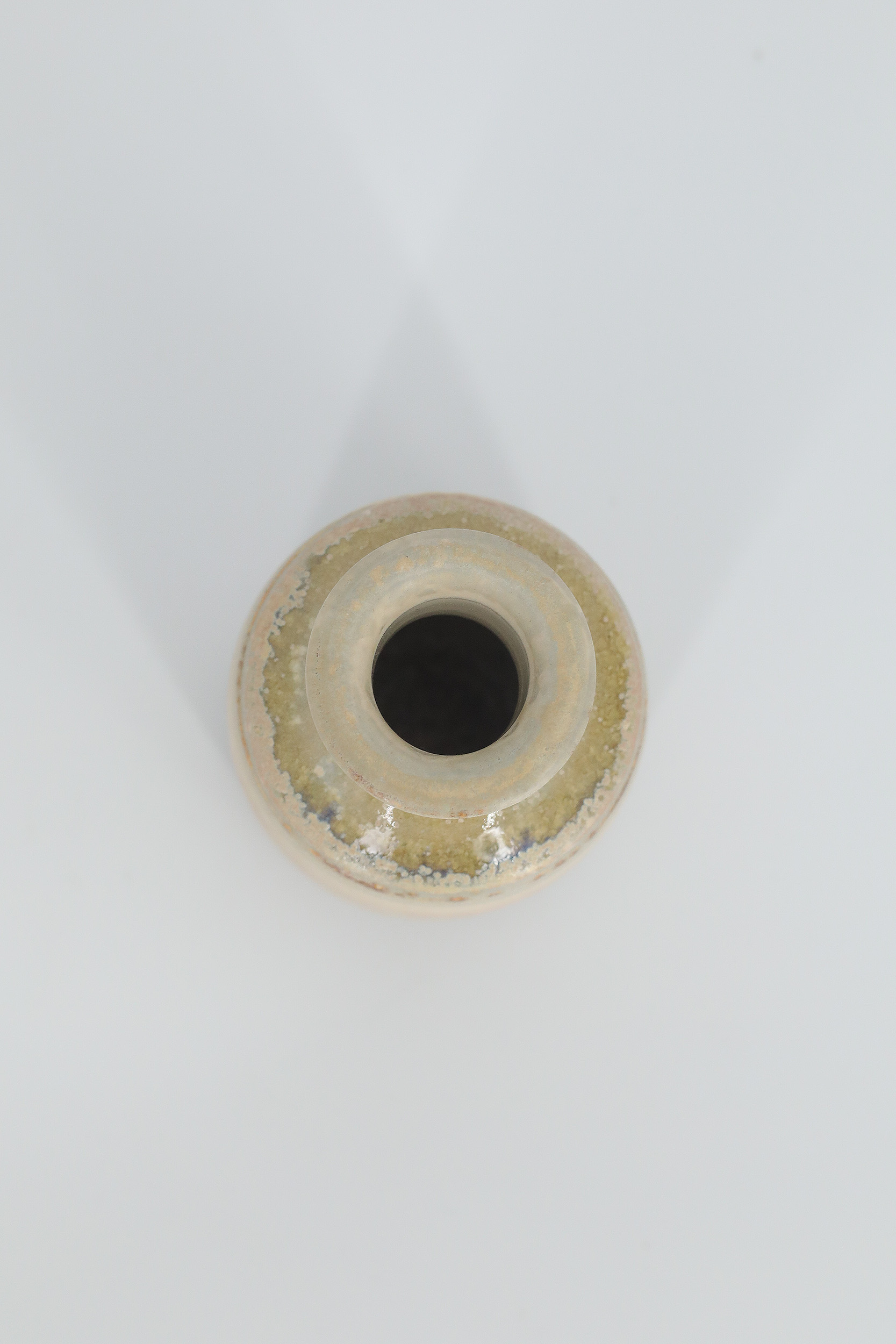 Small Mid-Century Scandinavian Modern Collectible Sand Stoneware Vase by Gunnar Borg for Höganäs Keramik, 1960s