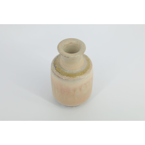 Small Mid-Century Scandinavian Modern Collectible Sand Stoneware Vase by Gunnar Borg for Höganäs Keramik, 1960s